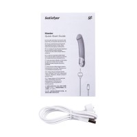 Нереалистичный вибратор Satisfyer Master, силикон, бежевый, 23,5 см.