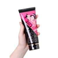 Массажный крем для тела Shunga «Малиновое чувство» (Raspberry Feeling), съедобный, 200 мл