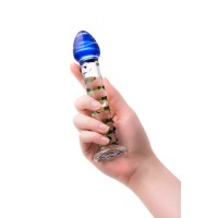 Нереалистичный фаллоимитатор Sexus Glass, стекло, прозрачный, 18 см