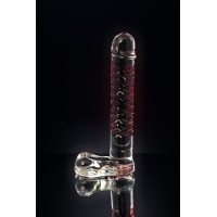 Нереалистичный фаллоимитатор Sexus Glass, стекло, прозрачный, 16 см