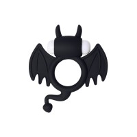 Эрекционное кольцо на пенис JOS COCKY DEVIL, силикон, черный, 8,5 см