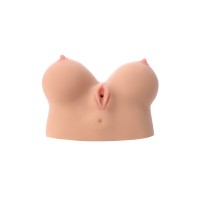 Мастурбатор реалистичный KOKOS Juliana Breast с вибрацией и ротацией, TPR, телесный, 20 см
