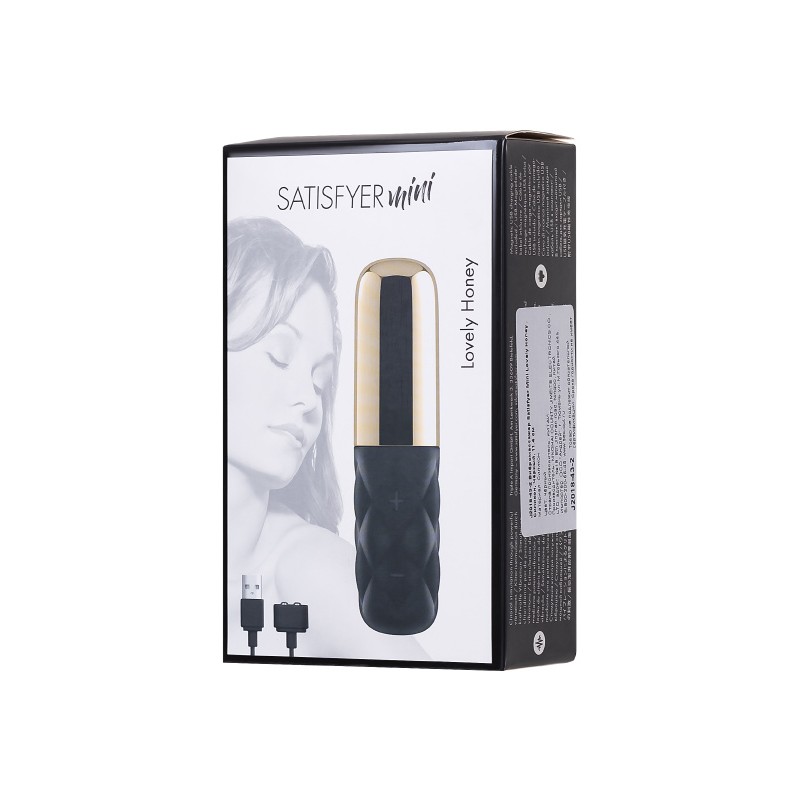 Вибромассажер Satisfyer Sparkling Darling, силикон, черный, 11,4 см.