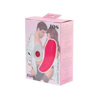 Клиторальный вибратор в трусики JOS FLIRTY, силикон, розовый, 9,3 см