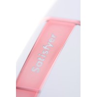 Вакуум-волновой стимулятор с вибрацией Satisfyer Love Triangle Connect App, силикон, белый, 8,8 см
