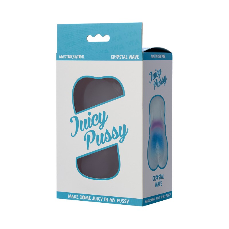 Мастурбатор реалистичный Juicy Pussy by TOYFA Crystal Wave, TPE, 13,5 см