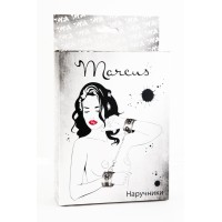 Кружевные наручники TOYFA Marcus, серебряные, 42 см.