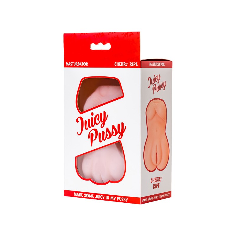 Мастурбатор реалистичный TOYFA Juicy Pussy Cherry Ripe, SoftSkin, телесный, 15см