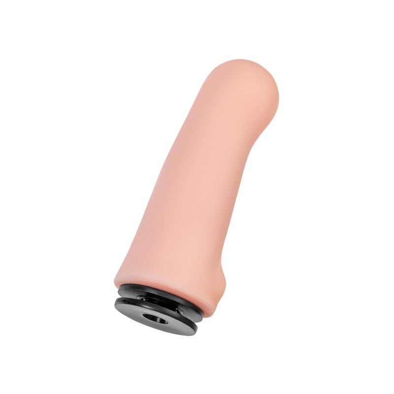 Трусики для страпона RealStick Strap-On Emery c TPR насадкой, экокожа, черные