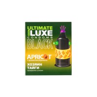 Презервативы Luxe, black ultimate, «Хозяин тайги», абрикос, 18 см, 5,2 см, 1 шт.