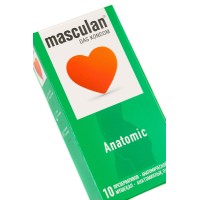 Презервативы masculan Anatomic №10, анатомической формы, 5,3 см, 18,5 см, 10 шт