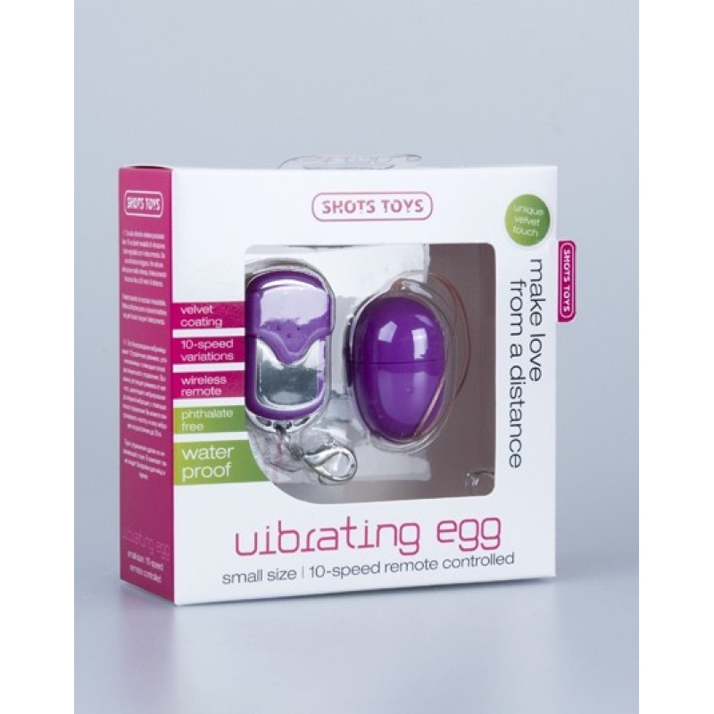 Виброяйцо 10 Speed Remote Vibrating Egg Small фиолетовое