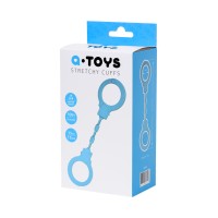Силиконовые наручники A-Toys by TOYFA Celet, силикон, голубые, 33 см