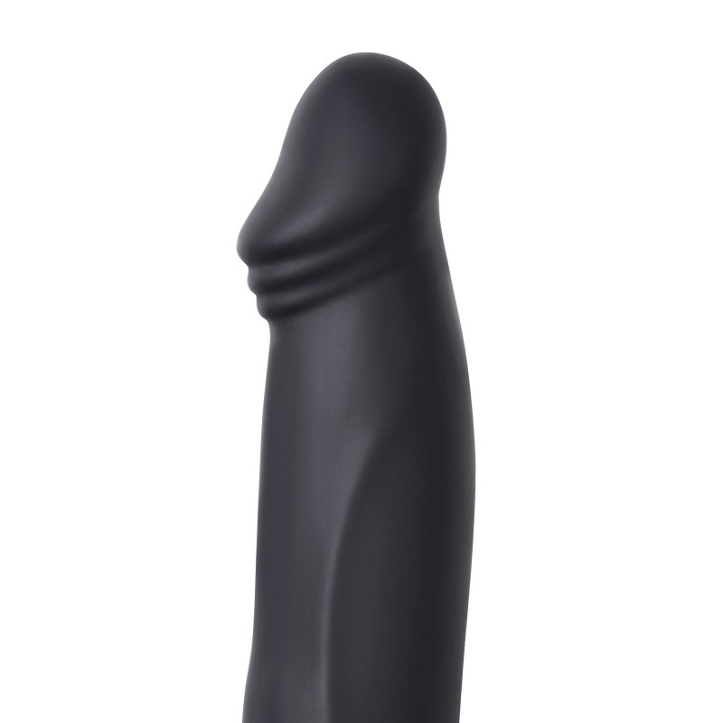 Насадка на пенис для двойного проникновения Black&Red by TOYFA, силикон, чёрная, 19 см