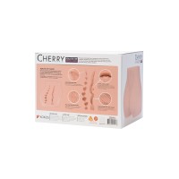 Мастурбатор реалистичный KOKOS Cherry с вибрацией и ротацией, TPR, телесный, 22 см