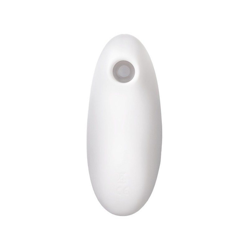 Вакуум-волновой стимулятор клитора с вибрацией Satisfyer Vulva Lover 2, силикон, белый, 11,9 см