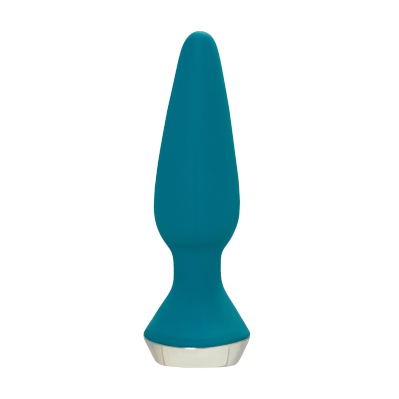 Анальная вибровтулка Satisfyer Plug-ilicious 1 Connect App, зеленая, 10 см
