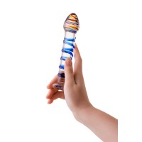 Нереалистичный фаллоимитатор Sexus Glass, стекло, прозрачный, 18 см