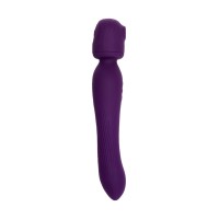 Стимулятор 2 в 1 JOS Kisom, силикон, фиолетовый, 24 см