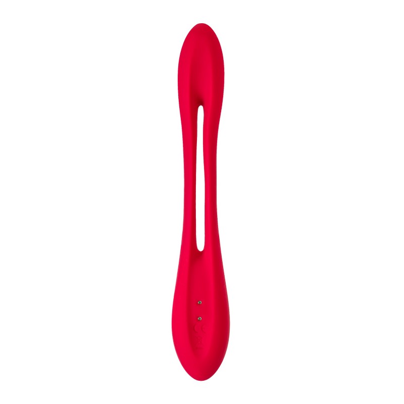 Гибкий вибратор с фиксацией формы Satisfyer Elastic Joy, красный, 20 см