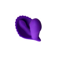 Вибратор TOYFA A-Toys с клиторальным стимулятором, силикон, фиолетовый, 12 см