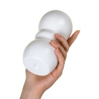 Мастурбатор нереалистичный MensMax Smart Doubble, TPE, желтый, 14,5 см