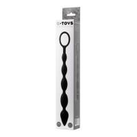 Анальная цепочка A-Toys by TOYFA Dang, силикон, черный, 27,6 см