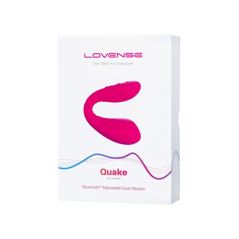 Многофункциональный стимулятор для пар LOVENSE Quake (Dolce), силикон, розовый, 20 см