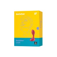 Анальная вибровтулка Satisfyer Backdoor Lover, красная, 11,2 см