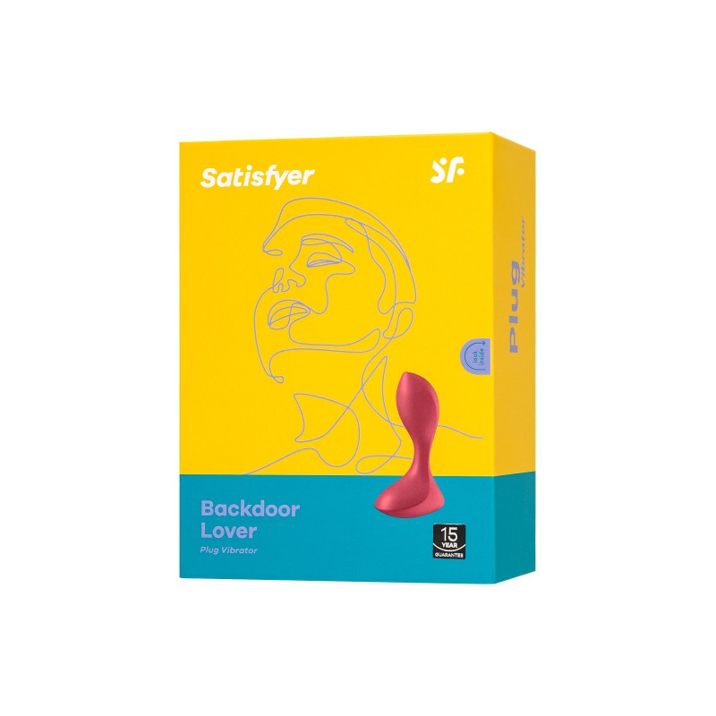 Анальная вибровтулка Satisfyer Backdoor Lover, красная, 11,2 см