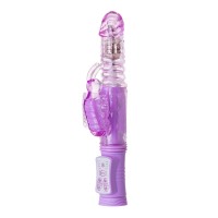 Вибратор с клиторальным стимулятором A-Toys by TOYF Serk High-Tech fantasy, TPE, фиолетовый, 24,5 см