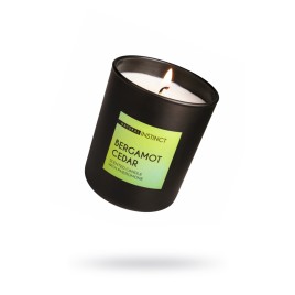 Свеча ароматическая с феромонами  Natural Instinct, кедр, бергамот, 180 гр.