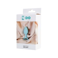 Анальная втулка ToDo by Toyfa Brilliant, силикон, голубая, 8 см, Ø 3,5 см, 50 г