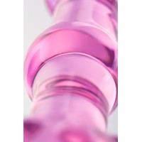 Двусторонний фаллоимитатор Sexus Glass, стекло, розовый, 17 см