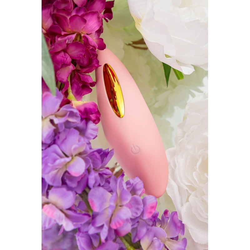 Вакуумный стимулятор Flovetta LILY, силикон, розовый, 13 см