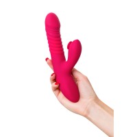 Виброкролик с функцией Up&Down JOS Seri, силикон, розовый, 22 см