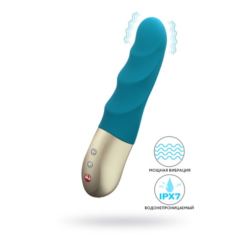 Пульсатор-мини Fun Factory STRONIC PETITE, силикон, голубой, 17 см