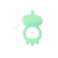 Виброкольцо на пенис A-Toys by TOYFA Fowd, силикон, зеленое, Ø 2,6 см