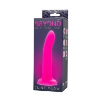 Фаллоимитатор, светящийся в темноте Beyond by Toyfa Clint Glow, силикон, розовый, 20 см