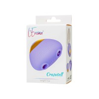 Многофункциональный вибратор L'Eroina Crasatell, силикон, сиреневый, 9,5 см