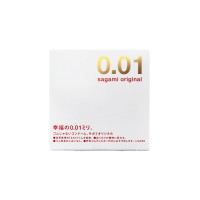 Презервативы Sagami, original 0.01, полиуретан, 17 см, 5,5 см, 1 шт.