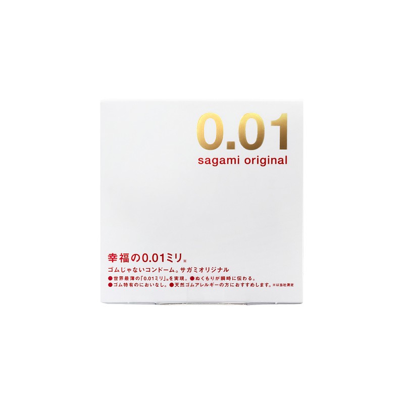 Презервативы Sagami, original 0.01, полиуретан, 17 см, 5,5 см, 1 шт.