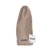 Мешочек XOXO, текстиль, коричневый, 39*23,5 см