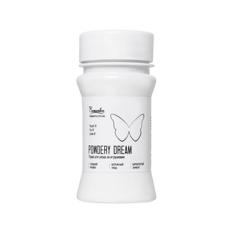 Пудра для ухода за игрушками Eromantica «Powdery Dream», с ароматом манго и орхидеи, 40 г