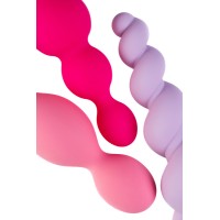Набор анальных плагов Satisfyer Booty Call colored 3 шт, силикон, ассорти, 13,5 см