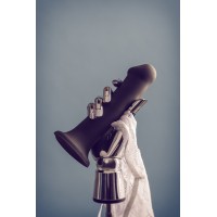 Ремневой нереалистичный страпон на присоске Strap-on-me, XL, силикон, черный, 20 см