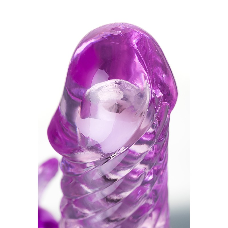 Вибратор с клиторальным стимулятором A-Toys by TOYFA High-Tech fantasy, TPE, фиолетовый, 22, 5 см