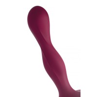 Фаллоимитатор Satisfyer Double Ball-R, силикон, красный, 18 см