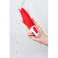 Изображение Satisfyer, Германия Нереалистичный вибратор Satisfyer Vibes Power Flower, силикон, красный, 18,8 см.