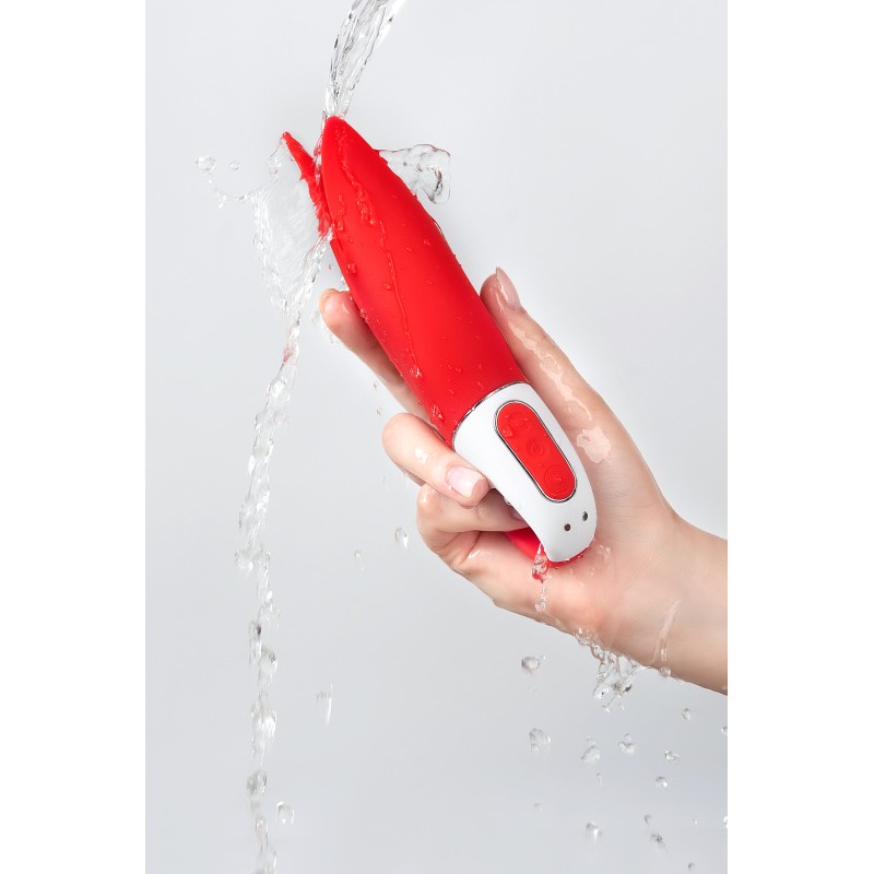 Изображение Satisfyer, Германия Нереалистичный вибратор Satisfyer Vibes Power Flower, силикон, красный, 18,8 см.